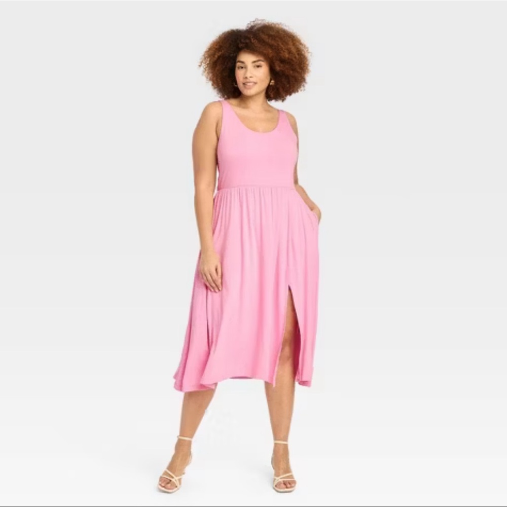 A New Day Midi Ballet Dress - Pink - M